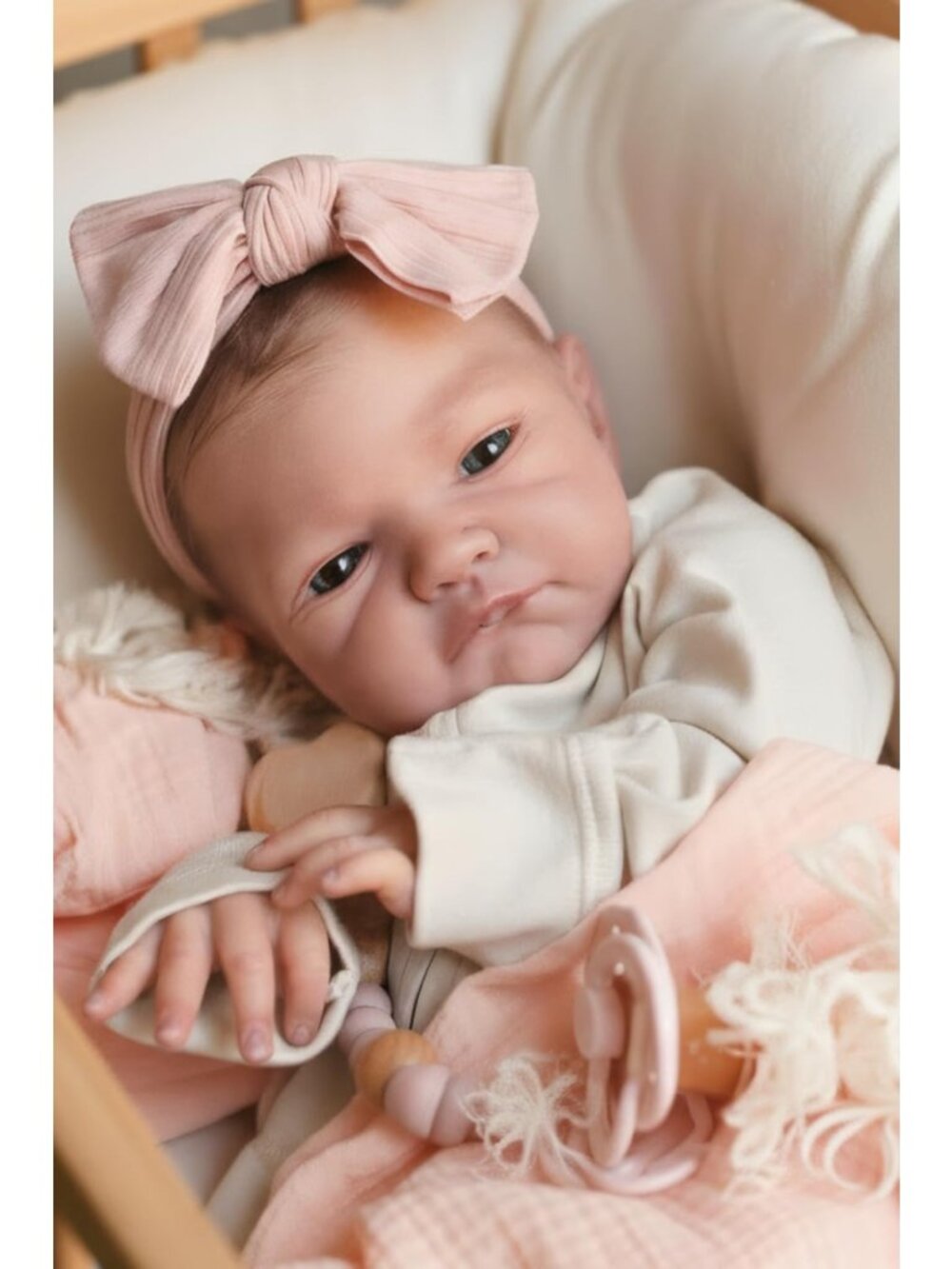 Lifelike 20" Reborn Baby Doll Girl - Realistic Newborn Doll for Collectors